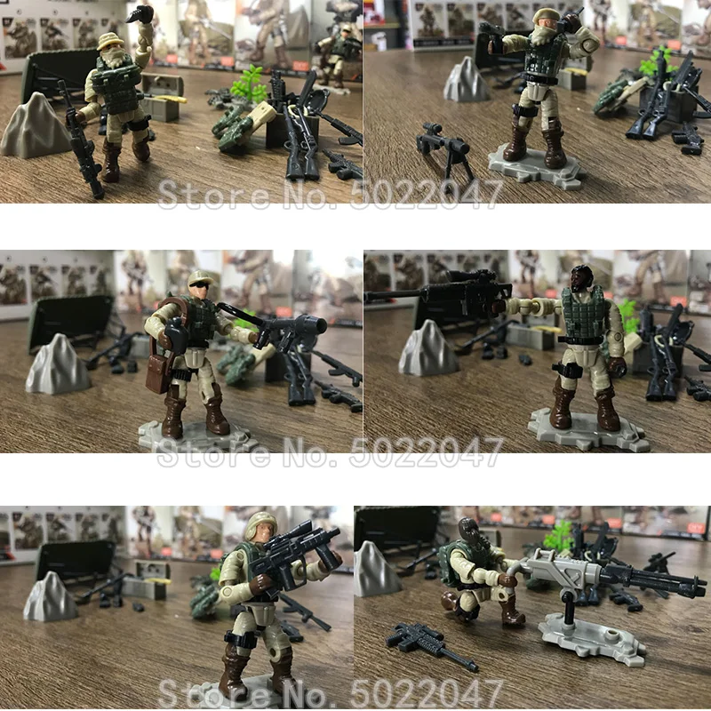 

Military Figures Special Forces Building Blocks Set Sand Eagle Special Team City Modern Legion Weapons Give Boy Toys Legoinglys