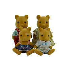 Limited Collection Sylvanian Families squirrel Family 4pcs Parents Kids Set New without Box