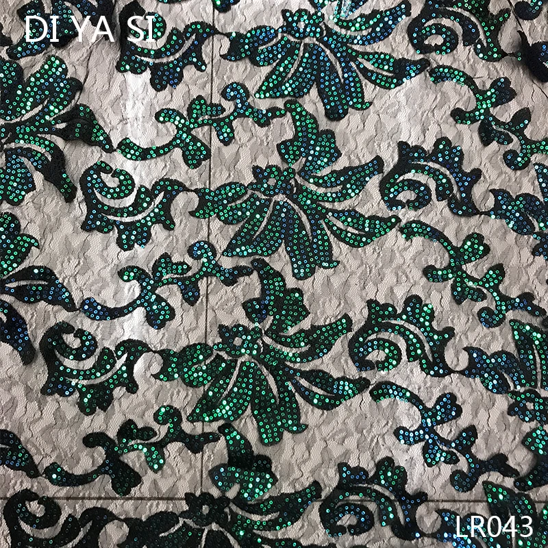 

red magenta color african lace fabric with sequins latest sequin fabric high quality tulle sequins lace fabric LR043
