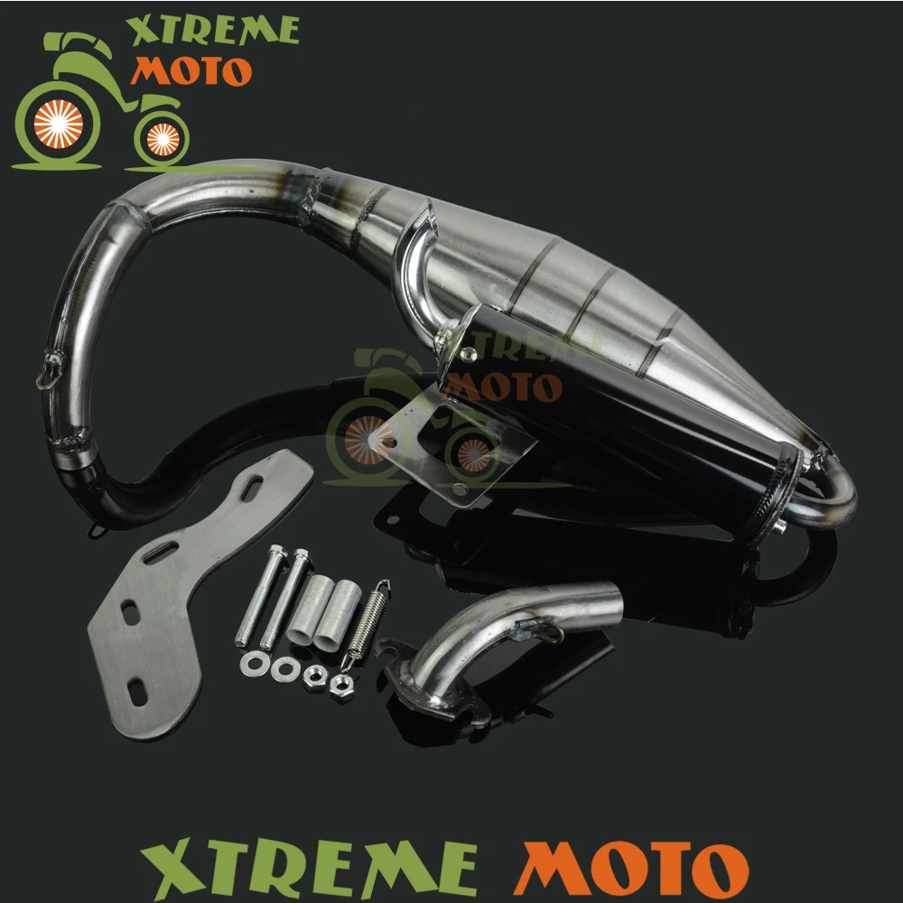 Full Exhaust System Muffler Pipe Scooter Moped Racing For Honda DIO