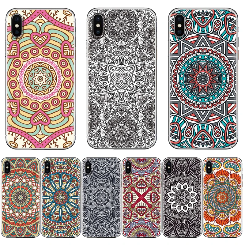 Colorful Totem Series Back Phone Cover For ZTE L7/ V9/ A330/ A522/ V9 Vita/ A530/ Nubia V18 Painted TPU Silicone Case |