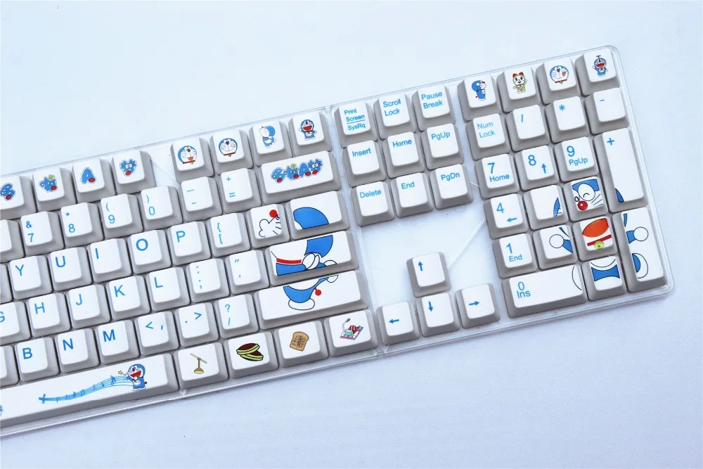 Doraemon 108 ключ Вишневый профиль PBT толстый keycap краситель-сублимированный Cherry MX Переключатель Keycap механическая клавиатура keycap