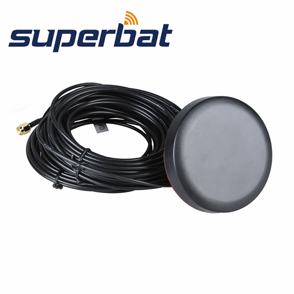 Superbat gps/Wifi/GSM антенна бренд Круглый 3 в 1 комбинированный антенный усилитель SMA штекер разъем 5 м кабель черный