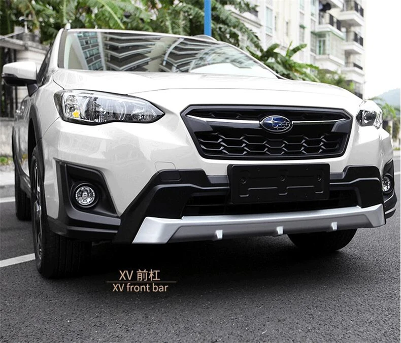 Для SUBARU XV Crosstrek передний и задний бампер защитная пластина анти-ударная Высокое качество ABS авто аксессуары