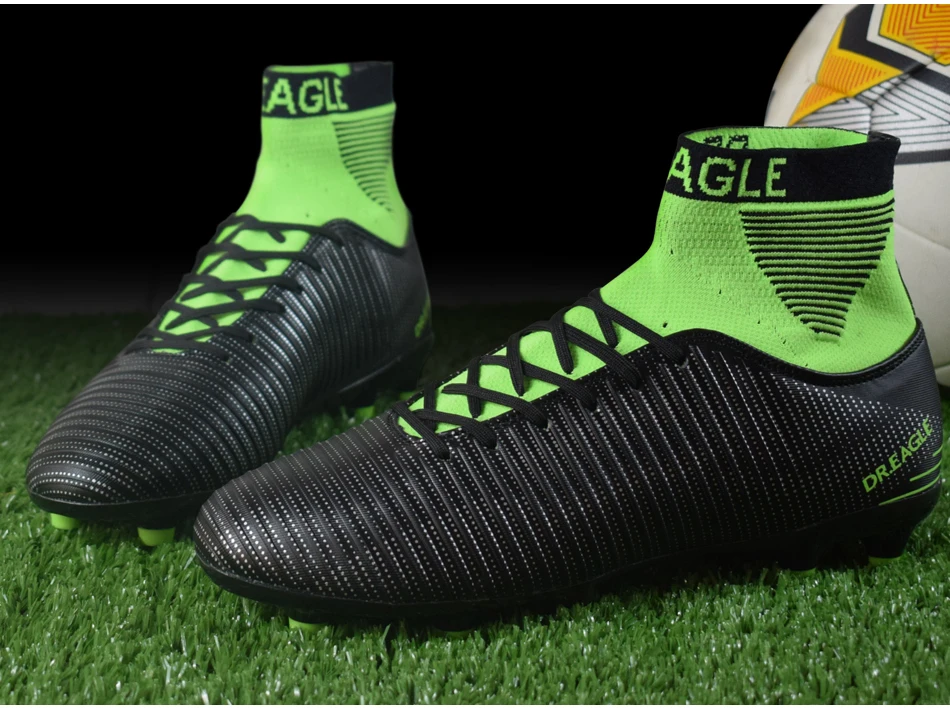 DR. EAGLE футбольная обувь для мужчин высокие футбольные шиповки с носки профессиональные футбольные бутсы Футбол с ботильоны
