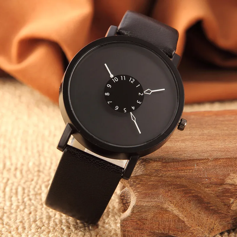 Креативные кварцевые часы мужские и женские повседневные Роскошные брендовые модные кожаные современные наручные часы унисекс простые часы пара леди подарок