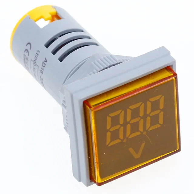 Yellow Voltage Meter