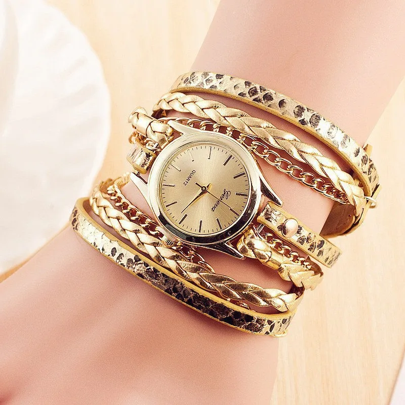 

Luxury Brand Fashion Women Dress Handmade Bracelet Watch Ladies Casual Long Strap Wristwatch Female Jewelry Watch Drop Shipping