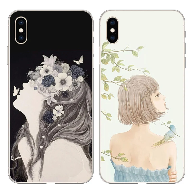 6 5 &quotдля iphone XS Max чехол милый мягкий для телефона девочек iphoneXS защитный XSMax fundas