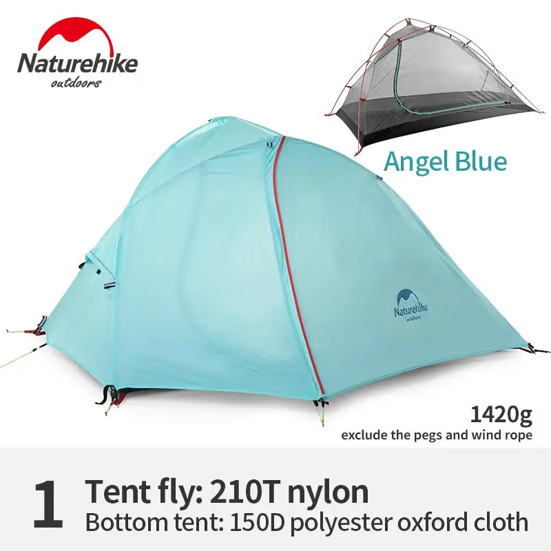 

Naturehike Tent Wind-wing Series Camping Tent Outdoor Ultralight 20D/210T Fabric Double-layer 3 Seasons Tourist Tent NH16S012-S