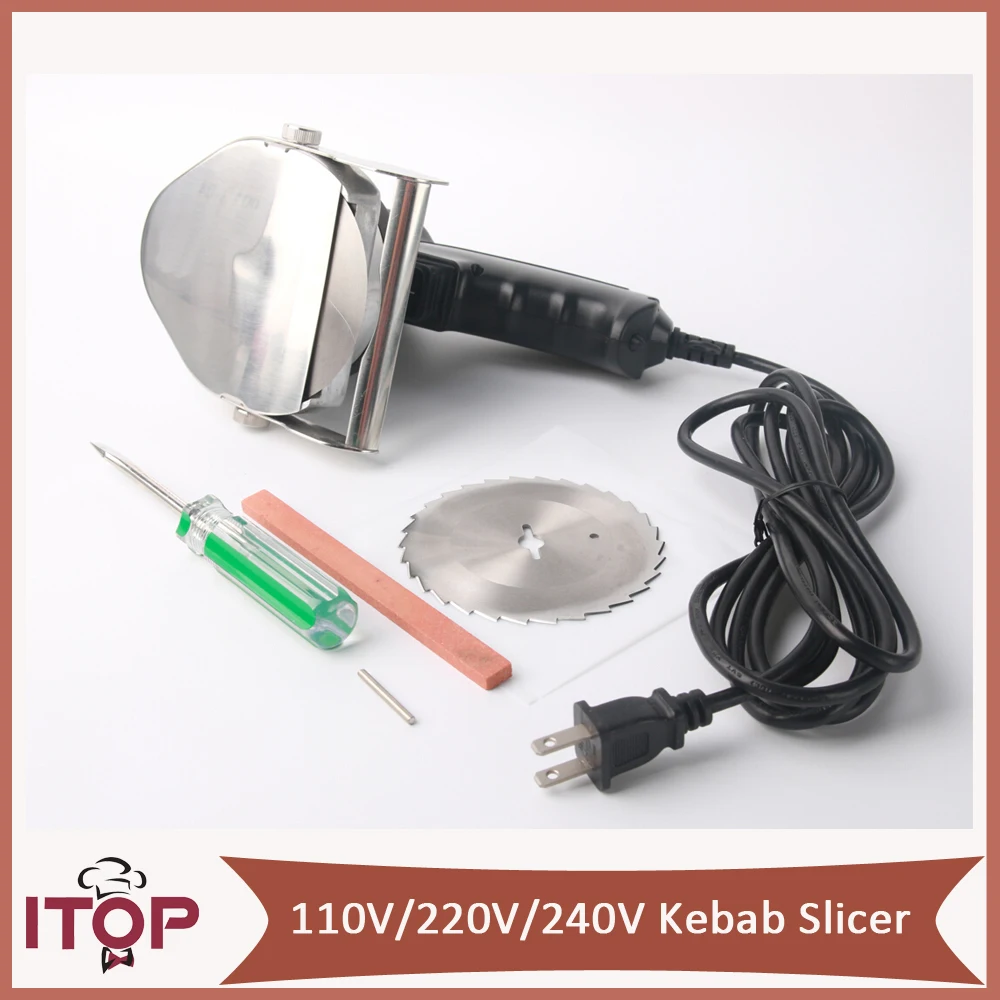 Electric Shawarma Cutter Slicer Knife Gyro Doner Kebab Slicer Meat