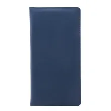 Дорожная деловая одноцветная Чековая книжка, длинная Обложка для паспорта для женщин и мужчин, кредитный держатель для карт, водительских прав, билетов, бумажника, монет