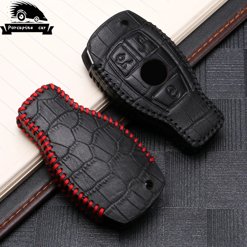 

For Mercedes Benz W203 W204 W212 C180 GLK300 CLS CLK CLA SLK C S N E Class Remote Smart Car key Case Cover Leather key Set Bag