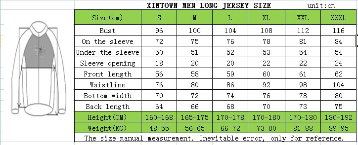 XINTOWN MEN LONG Jersey