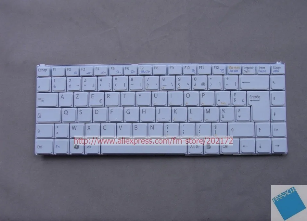 Новая Французская клавиатура для ноутбука белая 81 31105001 27 K070278B1 SONY VAIO VGN N series|laptop