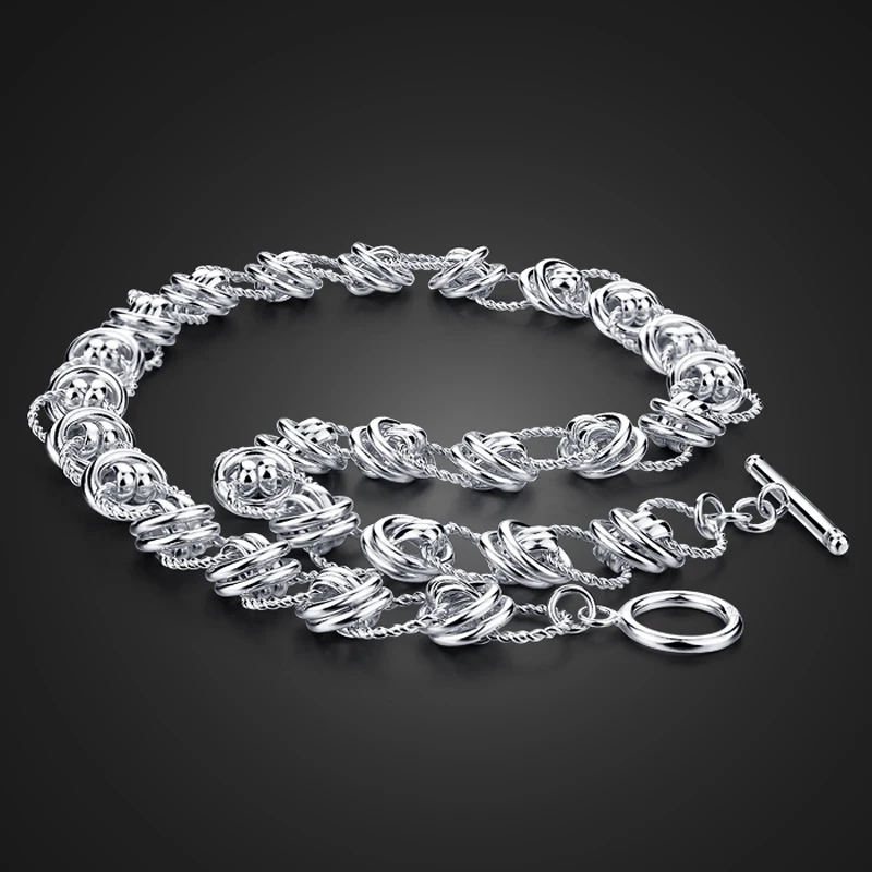 Ожерелье из серебра 925 пробы в стиле хип хоп 10мм51см|jewelry style|silver chainsterling silver necklace |