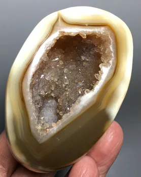 

241g Agate Geode ! HOT SALE NATURAL CARNELIAN CRYSTAL QUARTZ Healing Agate geode crystal stone