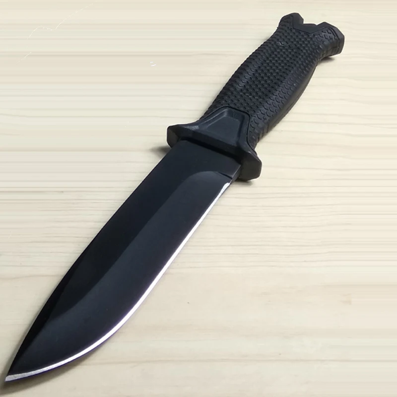 Новый Pro фиксированным лезвием Knif Открытый Отдых охотничий нож выживания фиксированные ножи 57HRC черный полный лезвие с оболочкой