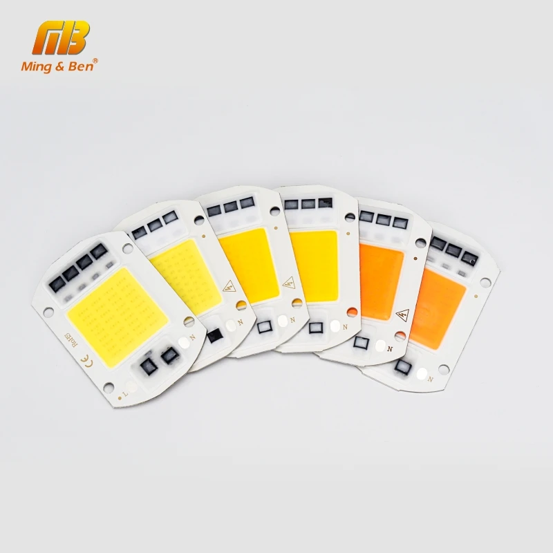 5 шт. LED COB чип 20 Вт 30 50 AC 220 В Smart IC DIY светодиодные шарики для светодиодного
