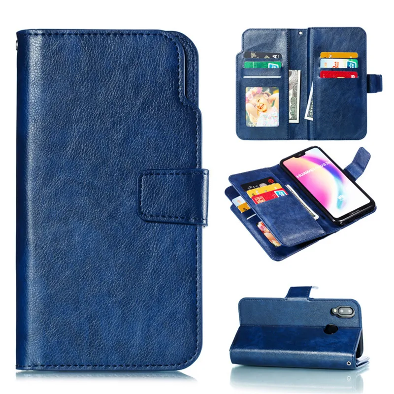 

Leather wallet phone case for Huawei MATE P8 P9 P10 P20 10 20 LITE PRO P-SMART mobile phone panel bracket bank card slot flip