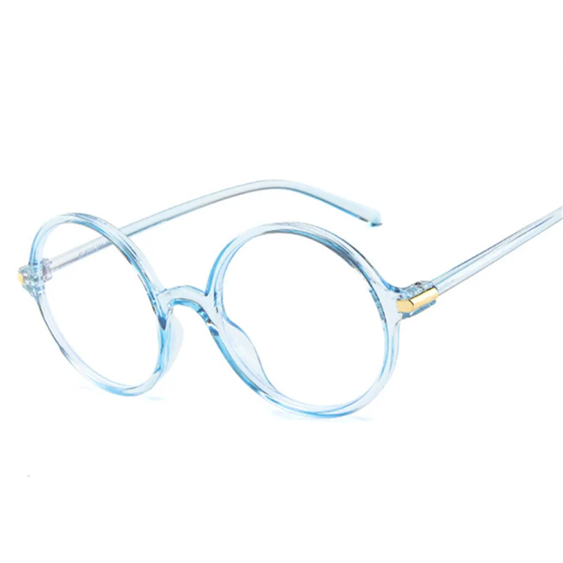 Высокое Качество, Модные круглые очки, оправа для женщин и мужчин, близорукость, оправы для очков, синий светильник, женские Искусственные в стиле ретро очки - Цвет оправы: blue