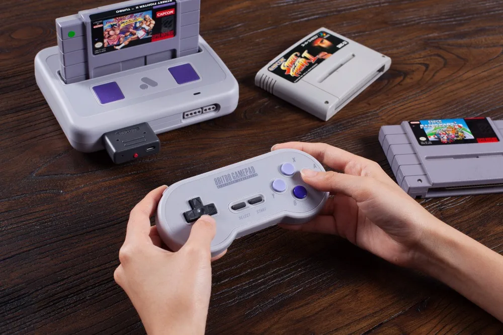 8bitdo SN30 Беспроводной геймпад Bluetooth с ретро комплект для nintendo SNES SF-C