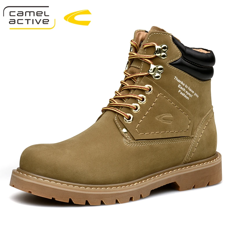 Мужские высокие ботильоны Camel Active роскошные кроссовки из натуральной кожи зимние