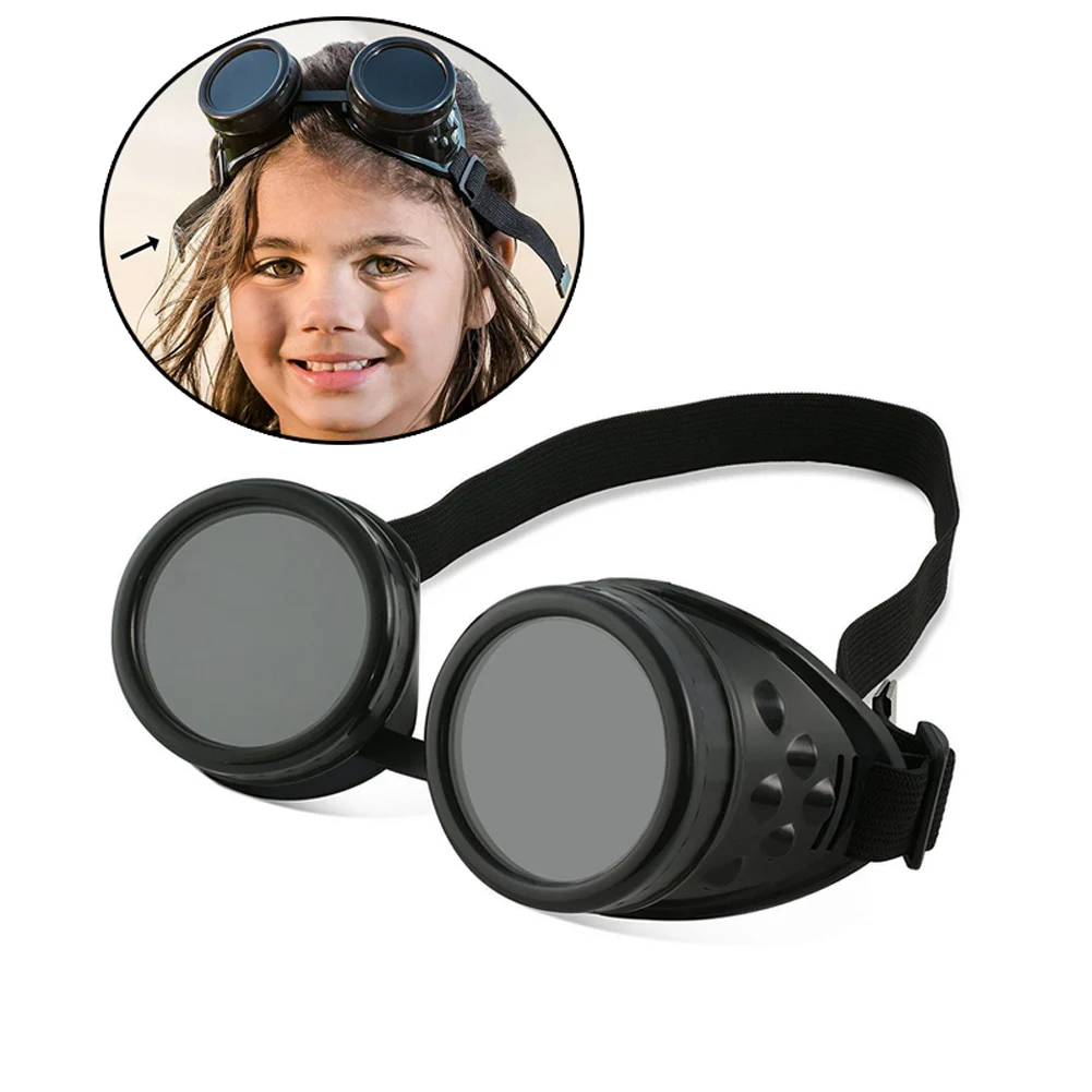 Модные Винтаж Для мужчин и Для женщин стимпанк очки унисекс в стиле панк Очки безопасный Защита от солнца просмотра Солнцезащитные очки