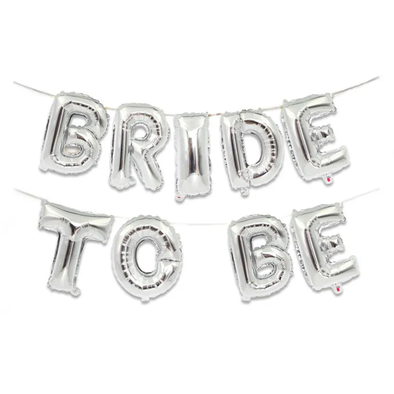 New Wedding Party Decoration Balloons Rose Gold Bride to be Team bride Hen party Decoration Ballon PT62 (2)