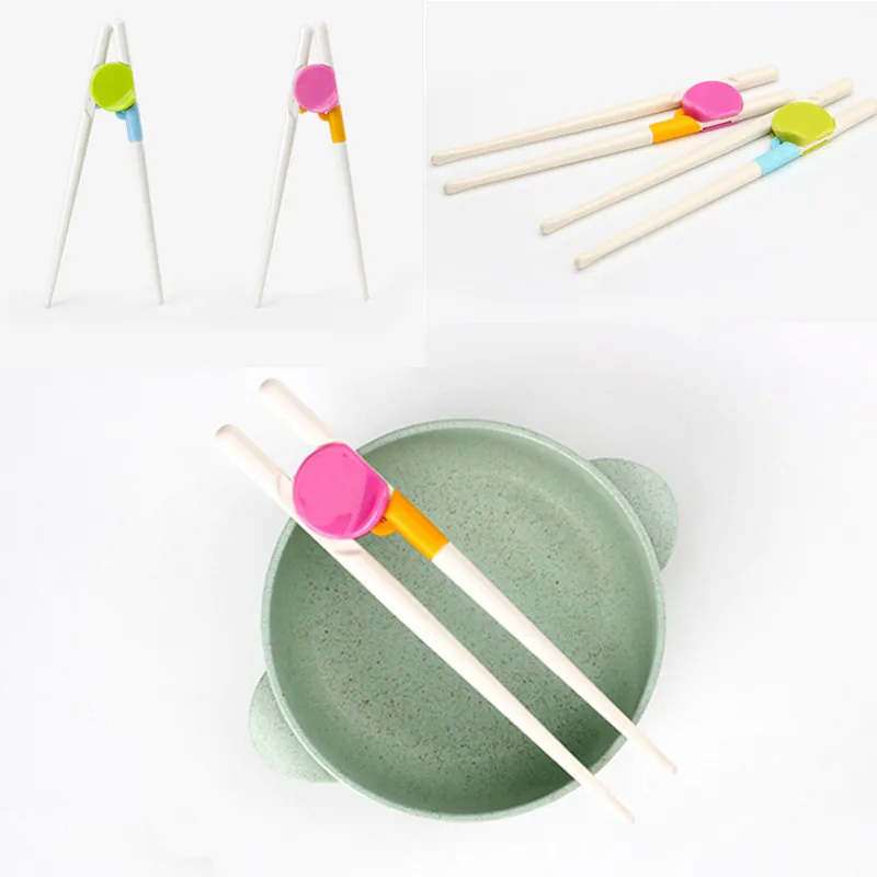 1Pair Children Chopsticks Kids Baby Learning Helper Training Chopsticks For Right Hand Home Children's Products Kitchen tools