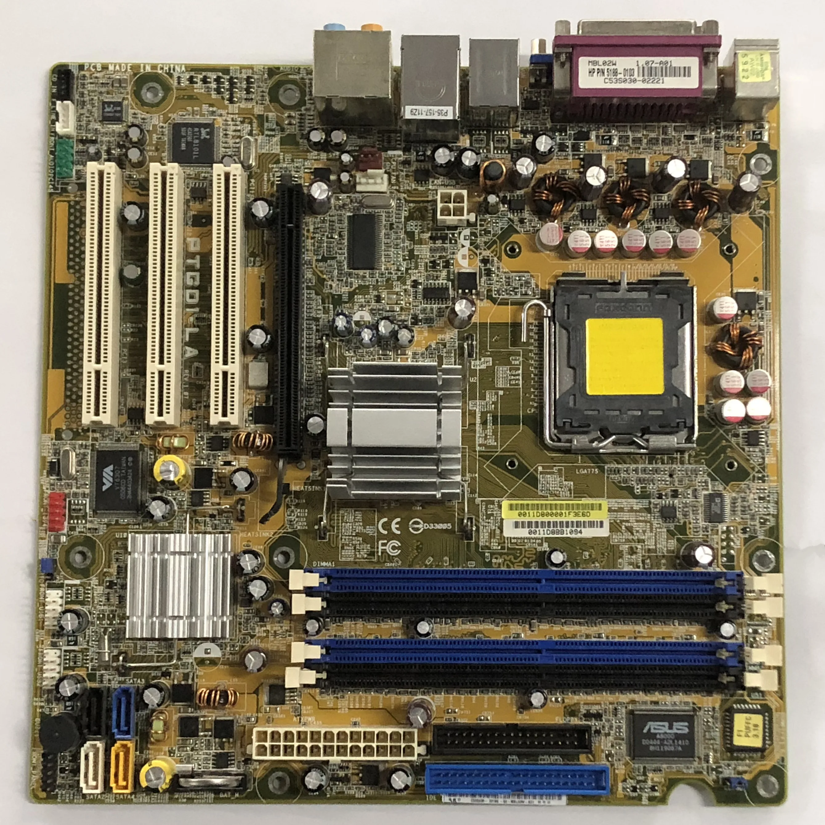 

5188-0103 For ASUS PTGD1-LA Motherboard REV 1.07 For HP Desktop Good Quality Almost New