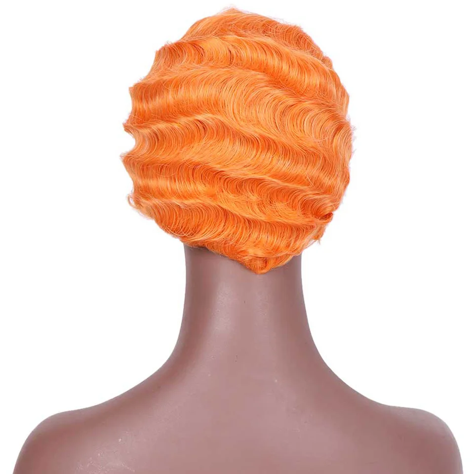 SHANGKE волосы короткие вьющиеся синтетические парики для женщин короткие афроамериканские парики для женщин термостойкие волосы - Цвет: 4/30HL