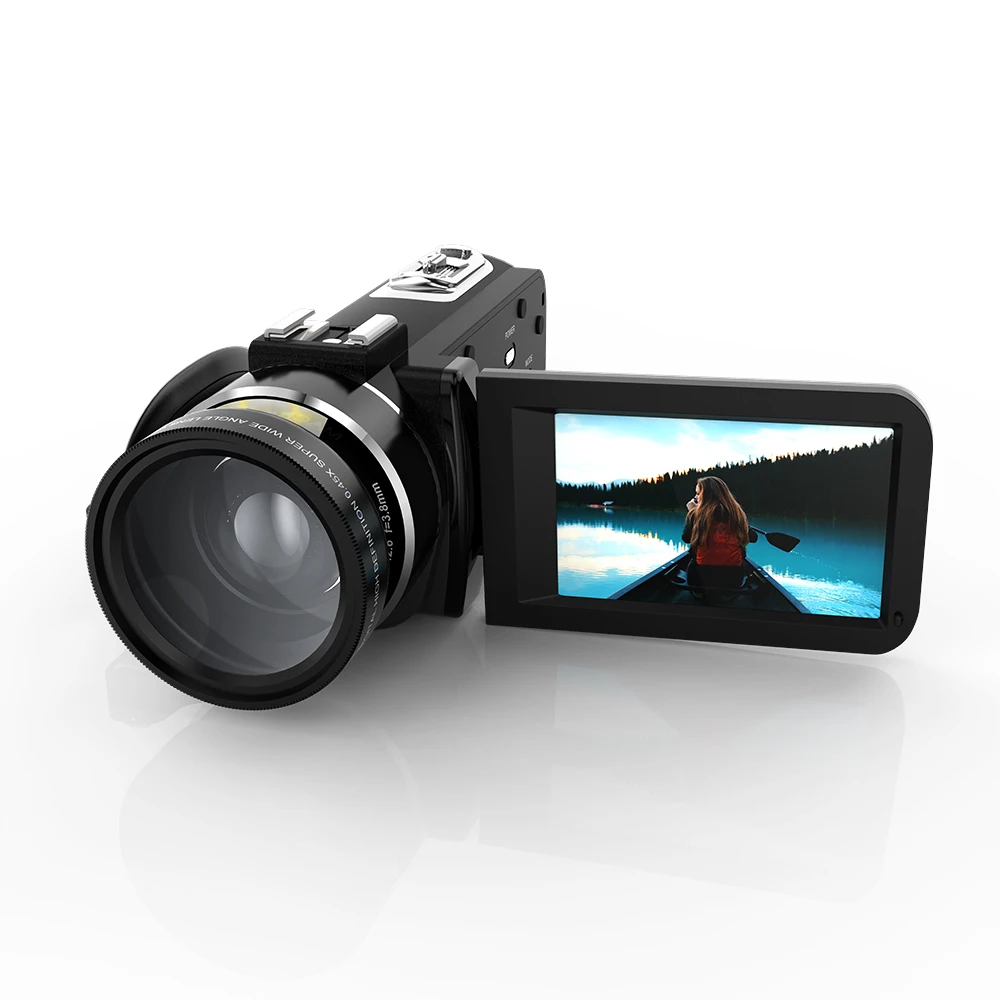 

Andoer HDV-Z20 Portable1080P Full HD Digital Video Camera with Wide Angle Lens 16 Digital Zoom LCD Touchscreen Support WiFi