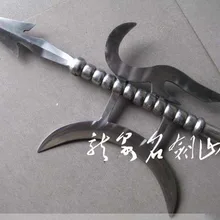 S2516 три царства Лу бу одиночный Лэнс топор S крюк копье флаер траверса 79"