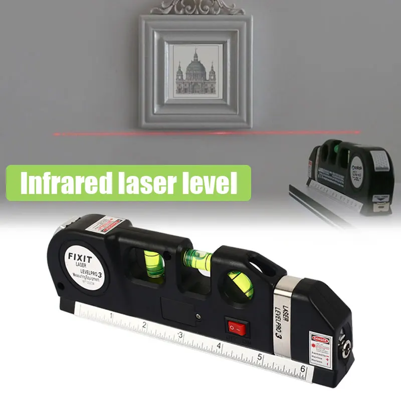 

Sturdy Angle Measurement Laser Level Black ABS Student Plaything Measure Significant Moment