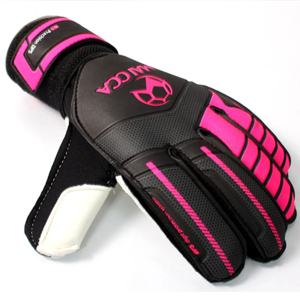 

New Adult children Professional Thicken full latex Football Goalkeeper Gloves Goal Keeper finger guard Non-slip Breathable glove