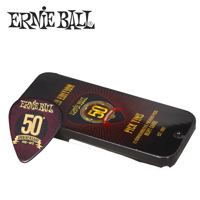 

Ernie Ball Limited Edition 50th Anniversary Heavy Picks with Tin Pack, Medium / Heavy Gauge Available