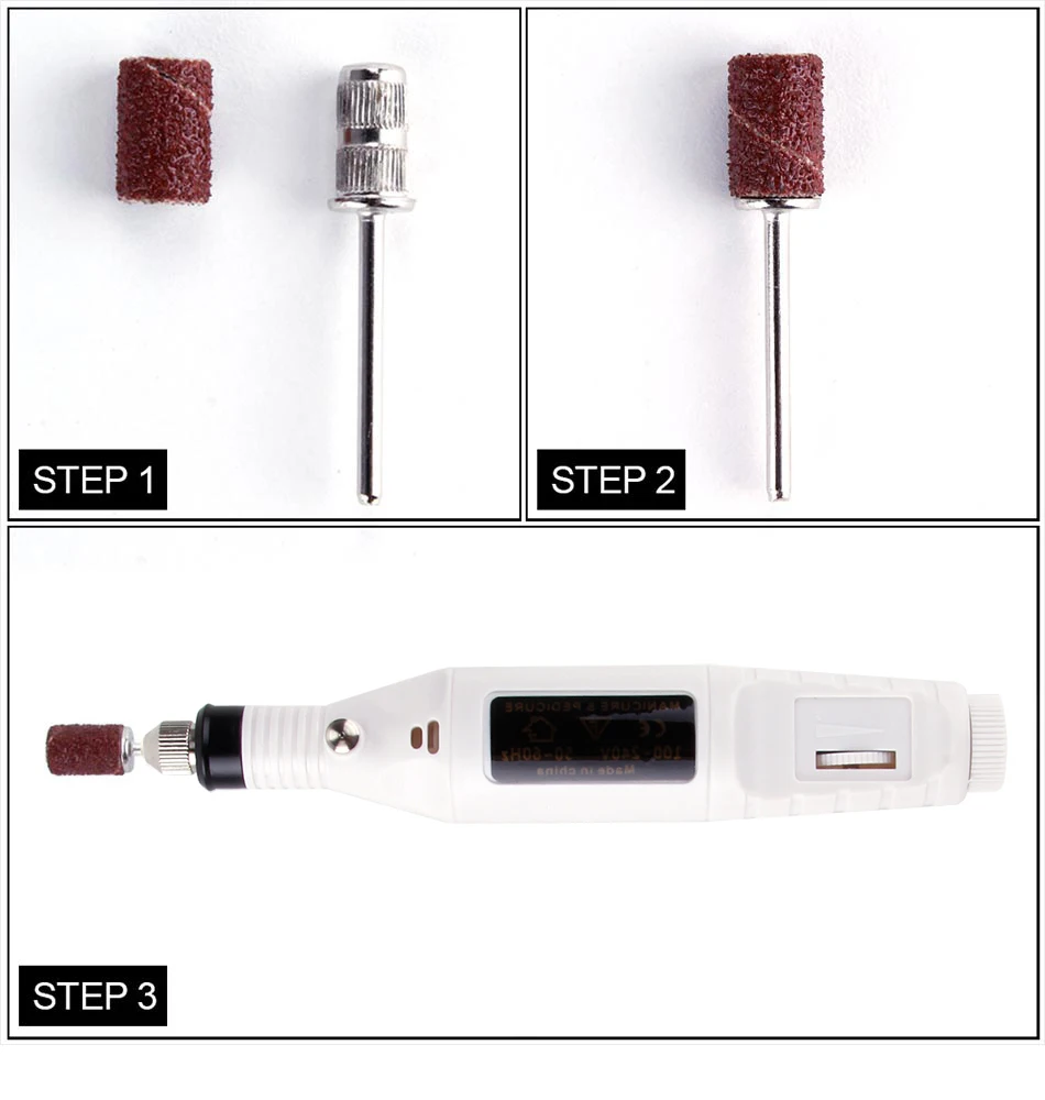 1 Набор, профессиональный Электрический Маникюрный станок, ручка, педикюрные ножницы, пилочка для ногтей, инструменты, дрель для ногтей, фрезерный станок
