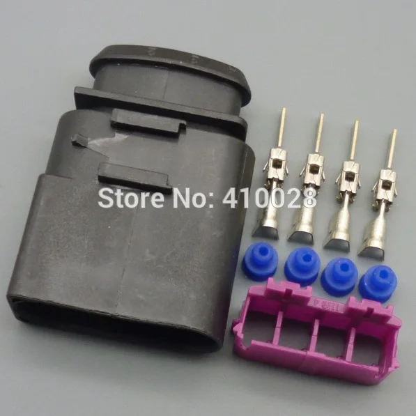 

5/30/100sets 4 Pin Pigtail Plug Wiring Connector case for VW Jetta Golf Passat Beetle Audi 1J0 973 824 1J0973824