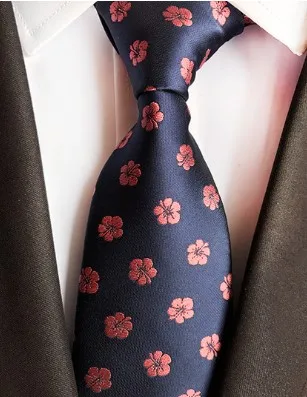 Новые Классические шелковые мужские галстуки с цветами Anchovies, галстуки на шею 8 см, темно-синие галстуки для мужчин, официальная одежда, деловой костюм, Свадебная вечеринка, Gravatas - Цвет: A-04