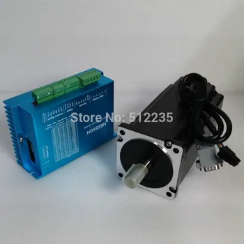 

free shipping Hybrid Encoder Closed-loop stepper Motor Drive Kit 2ph 86mm NEMA34 8.5NM 6A 1000line HBS860H+86HBS85 for XY table