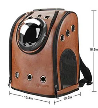 Travel Accessory Feather Space Capsule Transport Dog Bag For Small Puppy Chihuahua Pet Cat Carrier Backpack Crate Cage