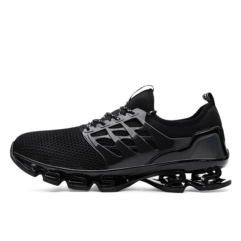 Мужские спортивные туфли; женская спортивная обувь; брендовые уличные спортивные кроссовки; Lover zapatillas hombre Deportiva; размеры 36-48 - Цвет: black TK06