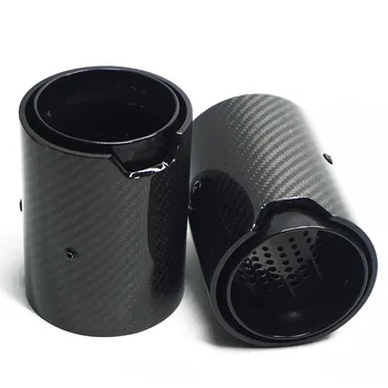 

1 Pair 67mmIN 92mmOUT 150mmL Carbon Fiber Exhaut tip for BMW M2 M3 M4 M135i M235i M140i M240i Mufflers Glossy Carbon Style Parts