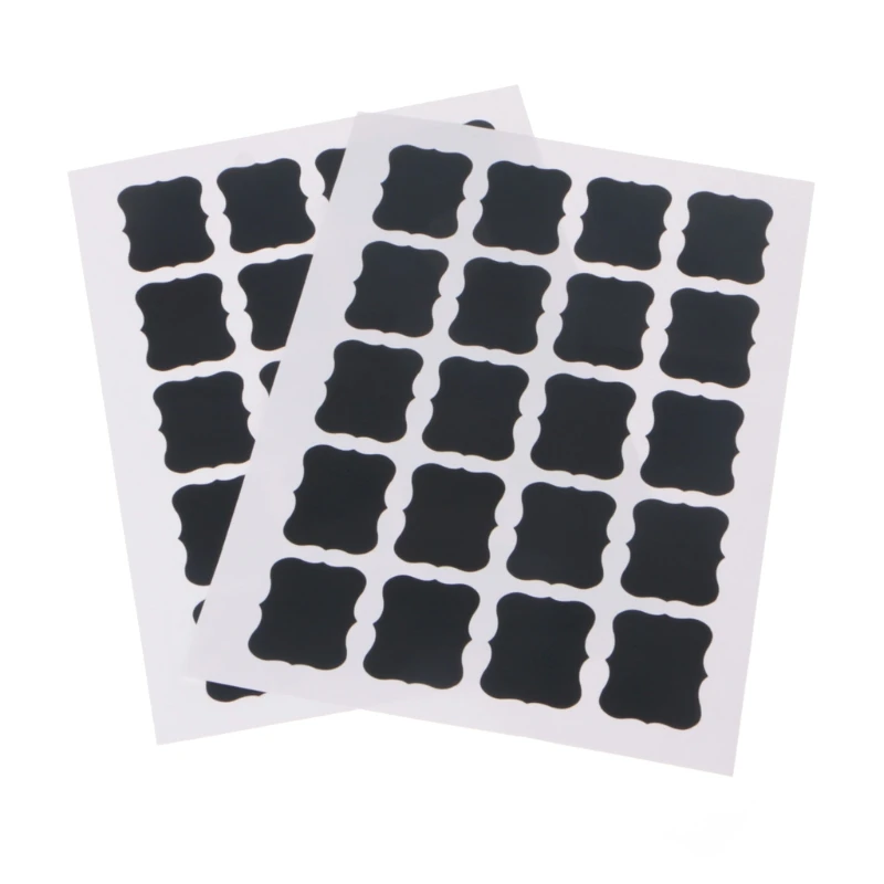 

40Pcs Chalk Pen Chalkboard Sticker Bottle Labels Kitchen Jar Wall Cup Can