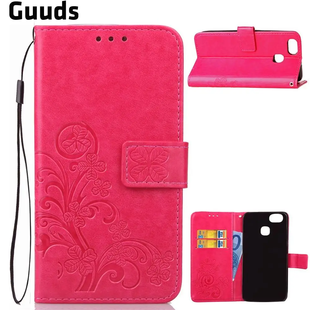 

For Asus ZenFone3 Zoom ZE553KL Embossing Imprint Four-Leaf Leather Wallet Case for Asus ZenFone 3 Zoom ZE553KL FREE SHIPPING