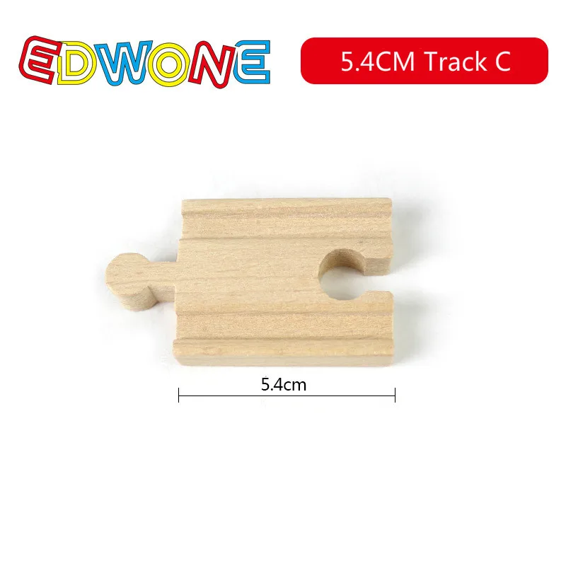 EDWONE جميع أنواع خشبية المسار جزء الزان خشبية السكك الحديدية قطار المسار ملحقات لعبة صالح ل توما s بيرو