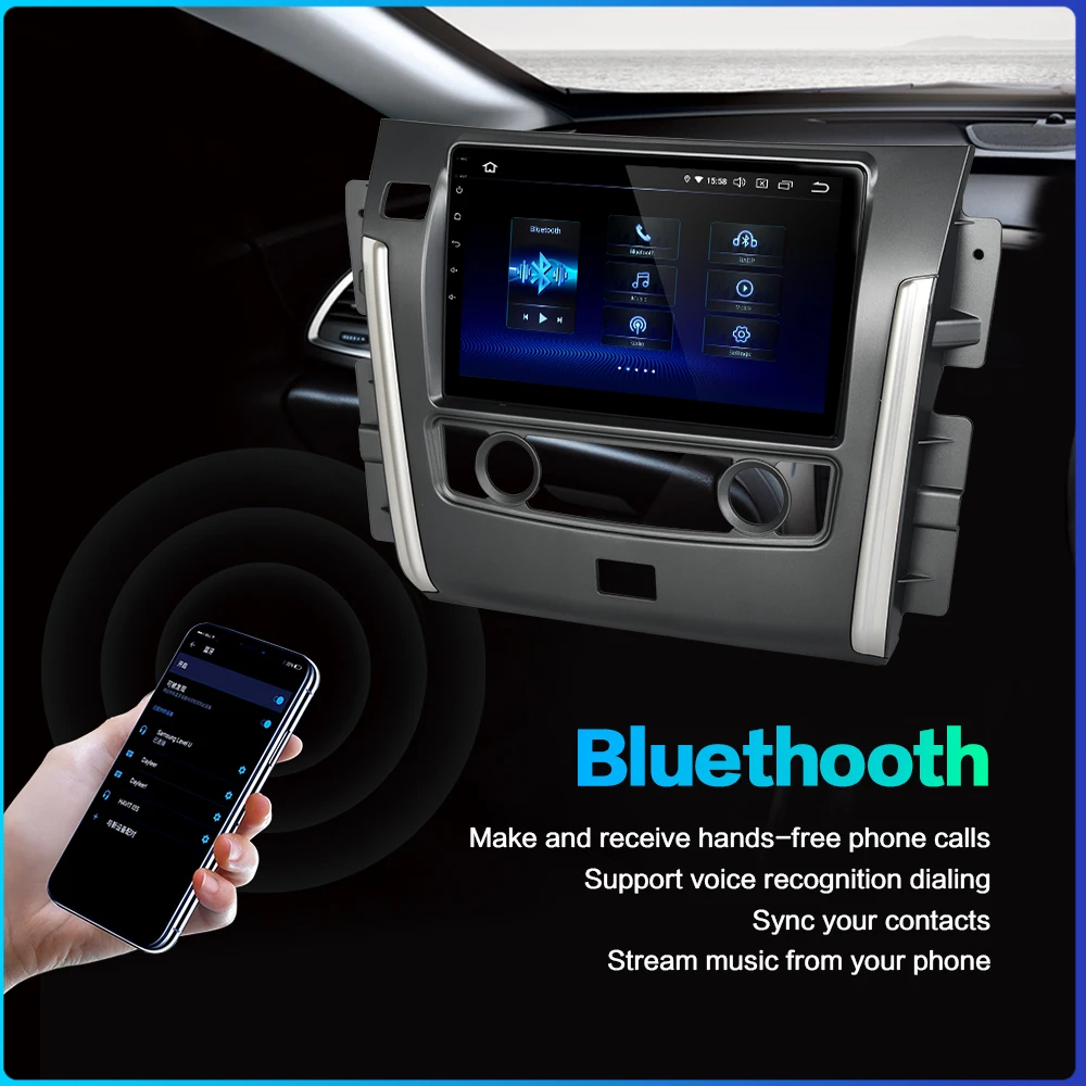 Автомагнитола Fongent с поддержкой Android 9 0 головное устройство для Nissan Patrol 2018 GPS Bluetooth