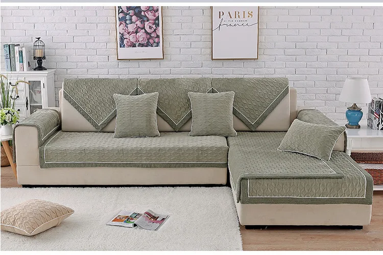 Супер мягкий короткий плюшевый диван подушка нескользящий современный чехол четыре сезона универсальный диван полотенце зима sofaccover на заказ