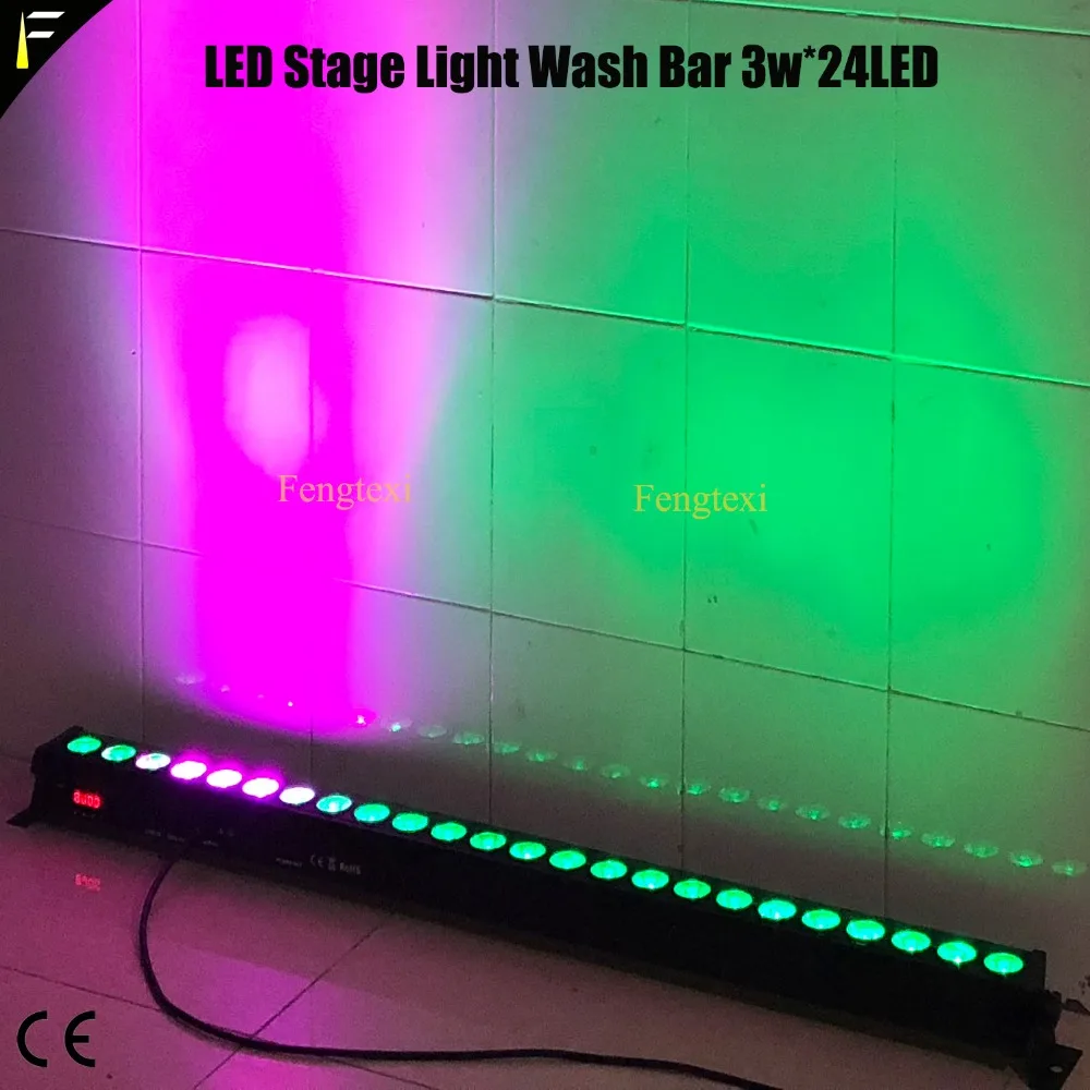 Светодиодный светильник для промывки лампа 3 Вт 24 светодиода RGB в 1 сценическое
